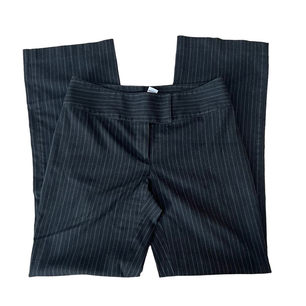 Cabi Black Gray Kelsey Pinstripe Dress Pants Trousers 6